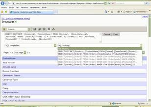 personalized SQL queries and its history